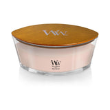 WoodWick Ellipse Scented Candle, Vanilla & Sea Salt Scent, Crackles as it Burns, Up to 50 Hours Burn Time, Premium Soy Blend, Perfect for Gifting, 16oz