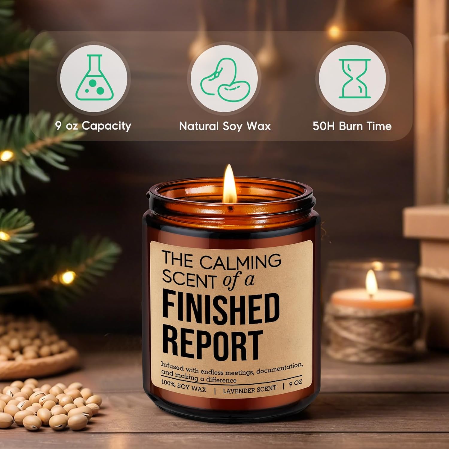 Candle, School Psychologist Gifts - Valentines, Graduation, Bday, Appreciation Gifts For Counselor, School Psych, Psychology Teacher, Psych Student, Therapist - Psychologist Present For Women Men