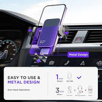 15W Wireless Car Charger with RGB Backlit, Auto Clamping for iPhone & Samsung