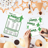 Pickle Party Decorations, Pickles Theme Birthday Party Sign For Boys Girls, Kids Activity Cards, What'S Your Pickle Name Game, Activity Supplies