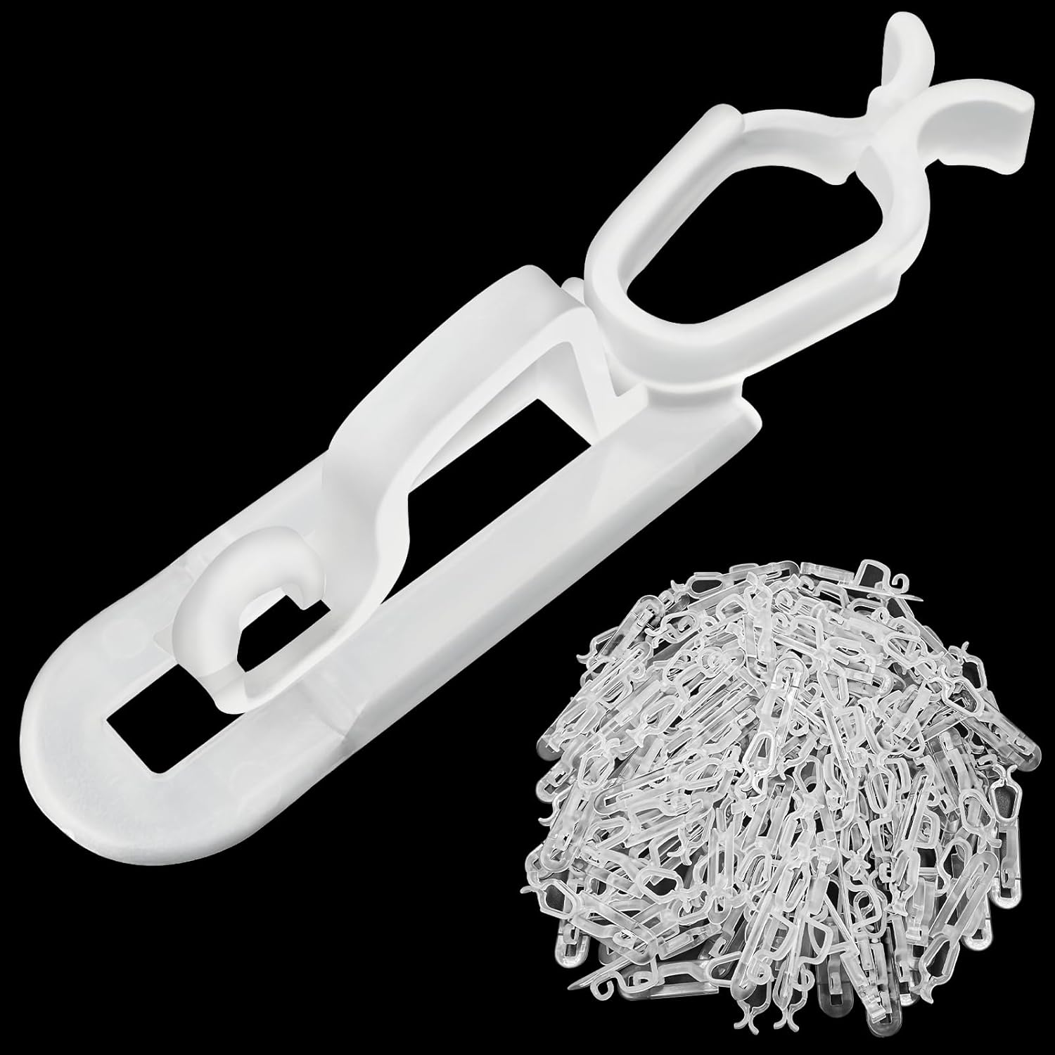 Christmas Light Clips All In One Clips 100Pack, Universal Gutter And Shingle Clip Hooks For Hanging C7, C9 And Mini Lights, Outdoor Xmas Holiday Light Hanger Clips Outside, No Tools Required