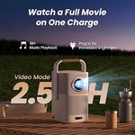 T2 Outdoor Projector, 1080P, WiFi 6, Bluetooth, JBL Sound, Built-in Battery