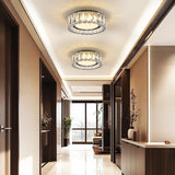 11 Inch Black Crystal LED Ceiling Light 5CCT Dimmable Flush Mount Fixture