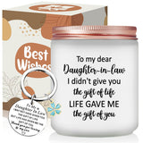 Daughter In Law Gifts - Valentines Day Mothers Day Birthday Christmas Candle Gift For Daughter In Law, Future Son’S Girlfriend
