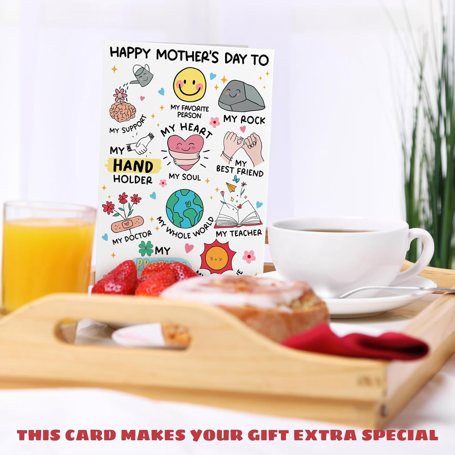 Mothers Day Cards For Mom From Daughter, Son, Kids, Daughter In Law - Happy Mothers Day Card For Bonus Step Mom, Mother - Funny 1St First Mother'S Days Cards - Single 5.3''X 8'' Folded Card