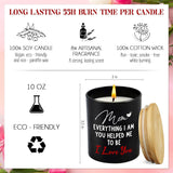 Mothers Day Gifts For Mom From Daughter Son - Long Lasting Vanilla Lavender Scented Candle 10 Oz - Mother'S Day Mom Birthday Gifts For Mama Stepmom Grandma Grandmother