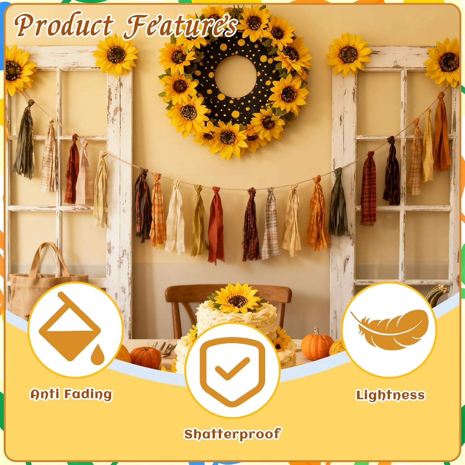 100 Pcs Large Sunflower Artificial Flowers Bulk,Sunflower Heads Flower Stem,4.1 In Fake Sunflowers,Artificial Flower Stem For Bouquet Parties, Events, And Wedding Decorations