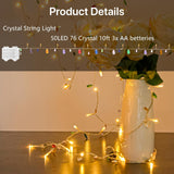 Battery Operated Bedroom String Lights Bohemia Style String With Colorful Jewels Led Fairy Christmas Lights Battery Powe