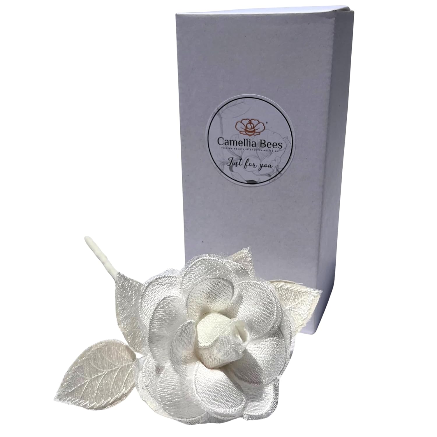 Handmade Lace Flower For 13Th Wedding, Valentine'S Day Gift, Lace Rose For Wife Husband 13 Year Marriage (White)