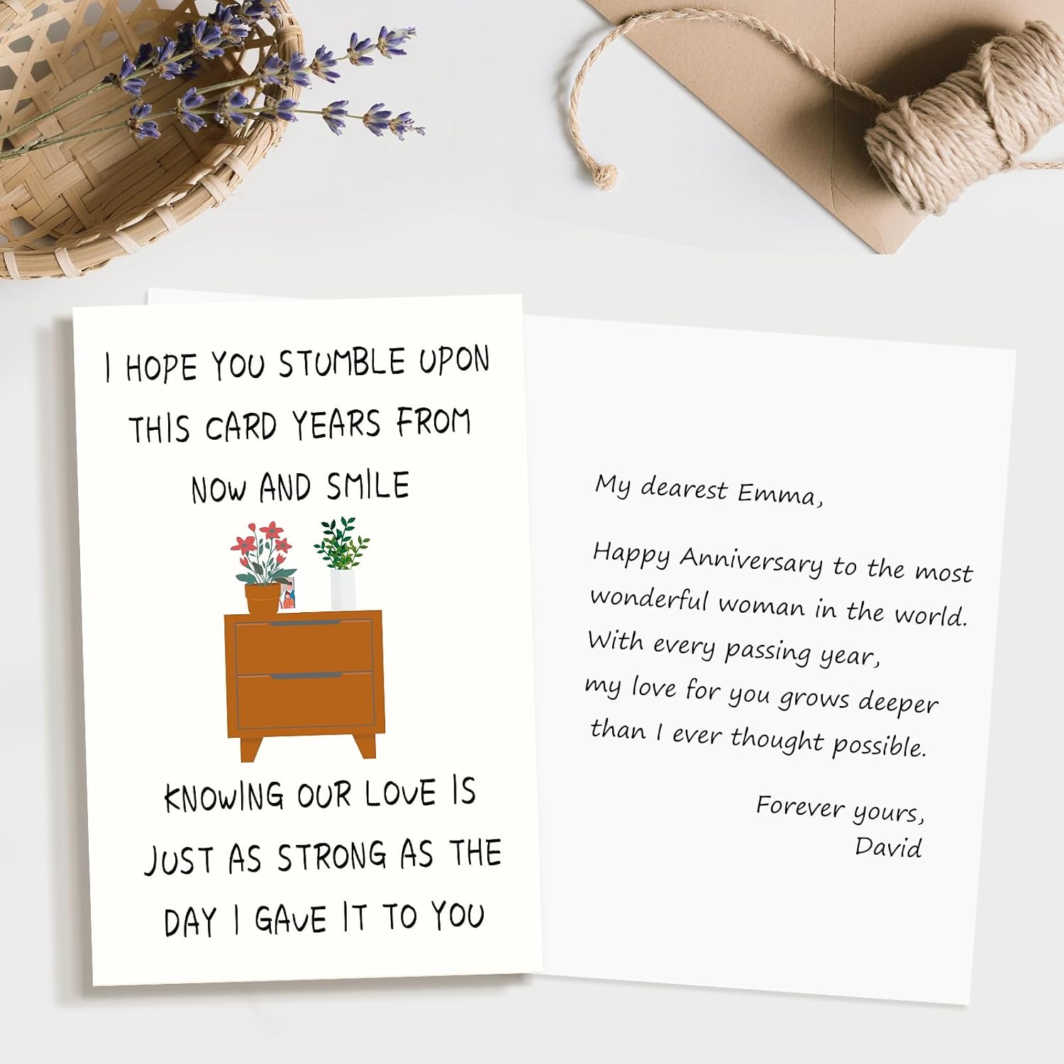 Anniversary Card Gifts For Men, Funny Anniversary Card To Husband, Happy Birthday & Anniversary Greeting Card For Him Husband Boyfriend, Valentines Day Gifts For Him