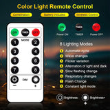 Usb Plug And Battery Powered Dual Purpose Fairy Light,16Ft 50 Led Flashing String Lights, Remote Control And Timer, Wate