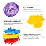 Acrylic Paint, 20 Colors (250 Ml/8.45Oz) Acrylic Paint Bottle Set, Non-Toxic, Rich Pigments Bulk Painting Supplies For Canvas Crafts Wood Ceramic, Ideal For Artists, Beginners And Students