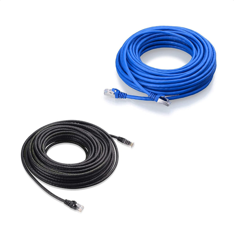 Cable Matters Snagless Long Cat6A (SSTP, SFTP) Shielded Ethernet Cable in Blue