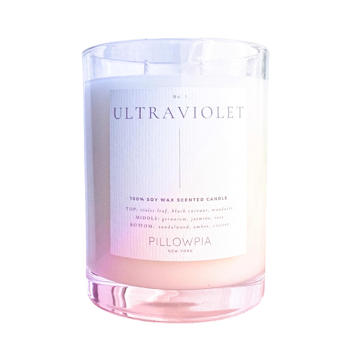 Ultraviolet 11Oz Soy Candle – Hand Poured In Usa, 100% Natural Soy Wax, Fruity Floral Scent, Reusable Glass Jar, Eco-Friendly Packaging, Non-Toxic Decorative Candle For Home Décor