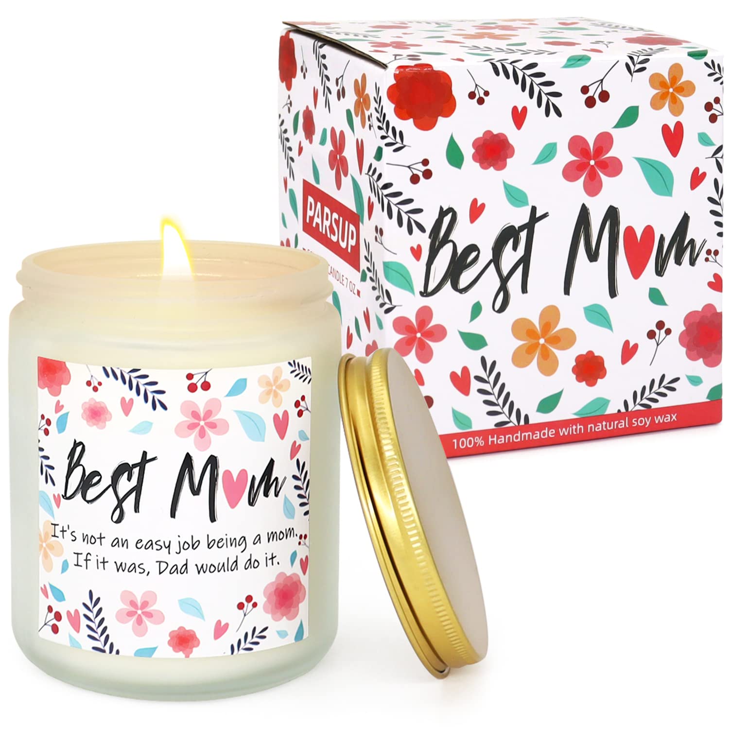 Vanilla Scented Soy Wax Candle - 7 Oz - Mother'S Day Gift - Cream Can Candle