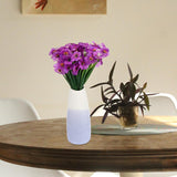 4Pcs Artificial Violets Flowers Faux Violets Bouquet Outdoor Fake Purple Flowers Purple Centerpieces For Home Garde Table Bride Wedding Party Decoration