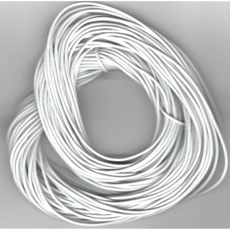 1.8 Mm Off White Leather Cord 25 Meter Hank