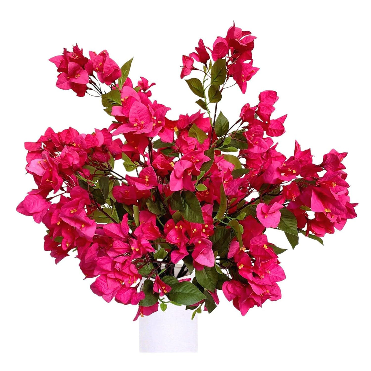 Pack Of 8 Artificial Flowers Stems Silk Bougainvillea Branches For Wedding Centerpieces, Table Runner, Indoor & Outdoor Decoration - 30 Inch (Fuchsia) 1
