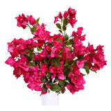 Pack Of 8 Artificial Flowers Stems Silk Bougainvillea Branches For Wedding Centerpieces, Table Runner, Indoor & Outdoor Decoration - 30 Inch (Fuchsia) 1
