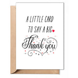 Thank You Card With Envelope – Simple Cute Thank You Card, Grateful Gifts For Him, Her, Teacher, Boss, Doctor, Mom Dad, Coworker, Women, Men, Bridesmaids, Groomsmen – Folded 5X7" Card, Blank Inside