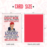 Funny Card For Mom, Wife From Daughter, Son, Kids, Husband On Mothers Day, Valentines Day - Heartfelt Message To Mother, Perfect For Birthday, Mother'S Day, Humorous Mom Greeting Cards, Premium Quality
