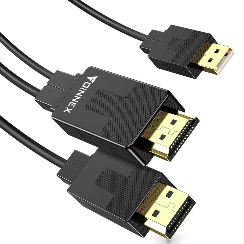 Hdmi To Displayport (Dp) Cable 4Ft, Transmits Signal Only From Hdmi Output To