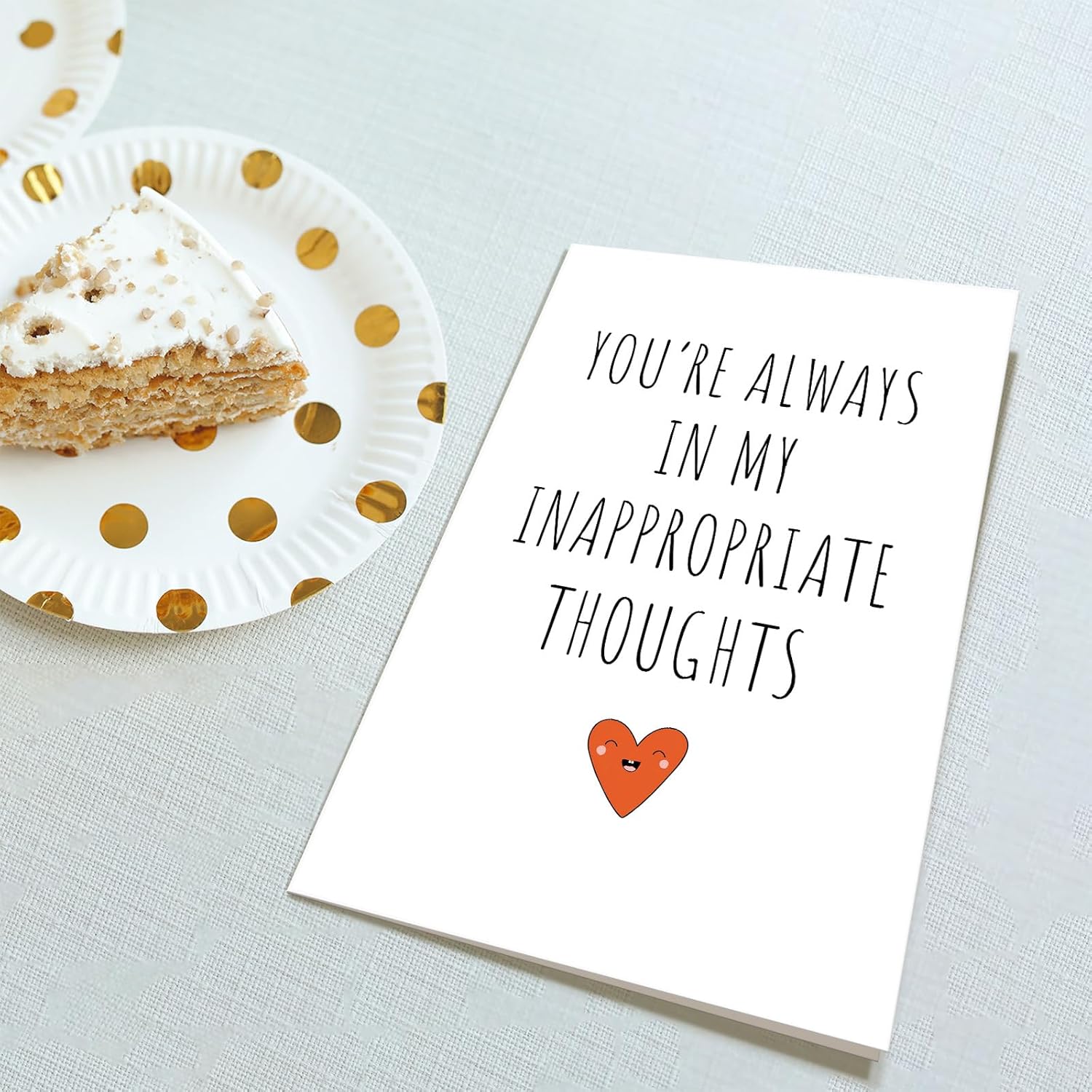 Funny Birthday Card For Boyfriend Girlfriend, Naughty Valentines Day Card For Him Her, You'Re Always In My Inappropriate Thoughts