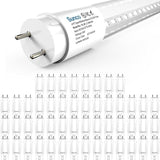 50 Pack 4FT T8 LED Bulbs 18W 2200LM 6000K Type B Ballast Bypass Clear Lens Tubes