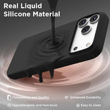 Magnetic Silicone Case Compatible with iPhone 18 Pro and iPhone 17 Pro Black Protective Cover