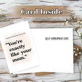 Funny Birthday Card&Gift For Mom Stepmother, Cute Mothers Day Card Gifts From Son Daughter Kids, Humor Best Mum Birthday Card, Happy Mothers Day Card Gift For Mom Mommy Mother Stepmom Mama