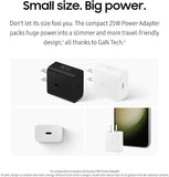 25W USB C Charger Block Fast Charging Wall Adapter with USB C Cable for Samsung Galaxy iPhone 17 16 iPad Black