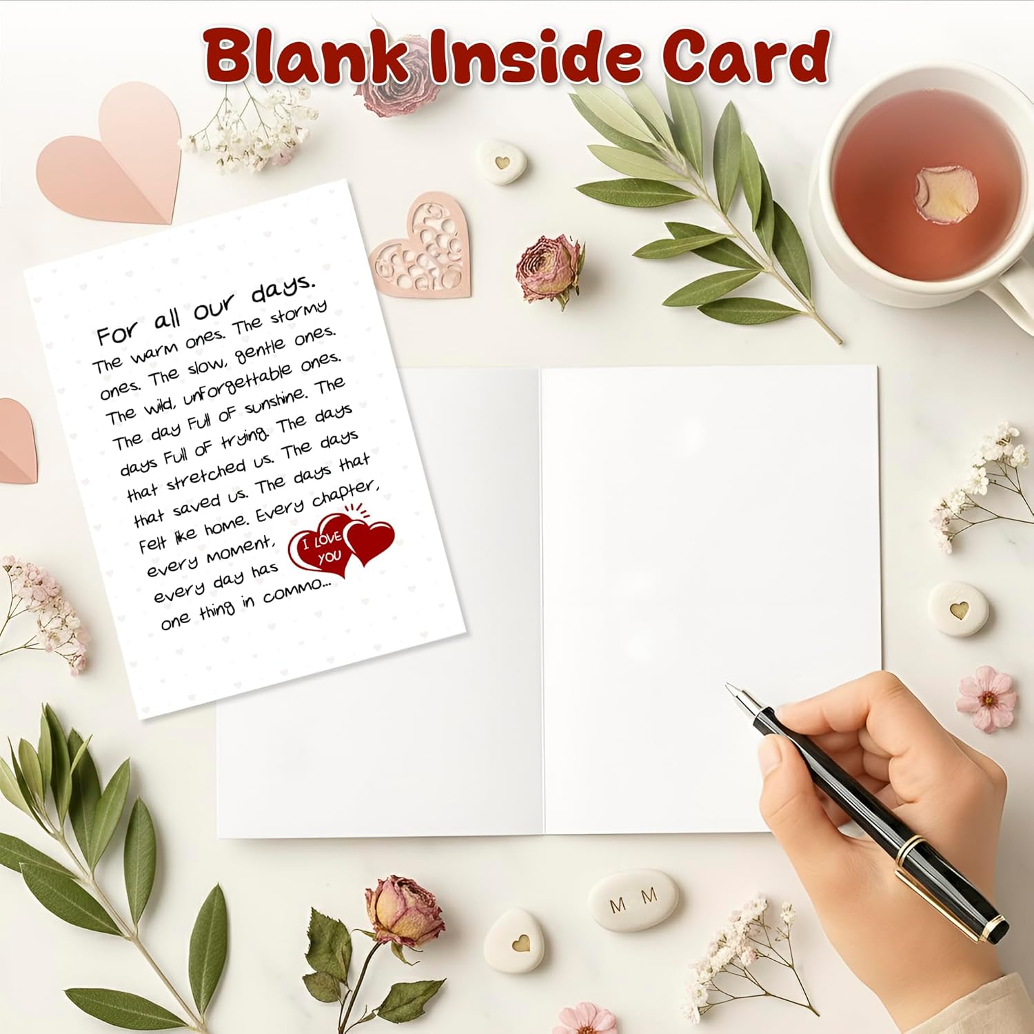 1Pcs I Love You Card Valentines Day Cards For Wife Her Girlfriend Fiance Woman Husband Boyfriend Men I Love You Card Romantic Valentines Cards Anniversary Birthday Mothers Day Valentine Gift For Women Men