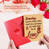 Wood Valentines Day Card For Husband Wife, Happy Anniversary Card Gifts For Him Her, Wooden Valentine Greeting Cards For Boyfriend Girlfriend, Romantic Valentines Day Cards For Men Women