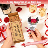 Will You Be My Valentine Card, Handmade Cute Love Card Matchbox With Mini Rose, Surprise Gift, Anniversary Or Valentines Day Gift For Her, Him, Wife, Husband, Girlfriend, Boyfriend, Couples