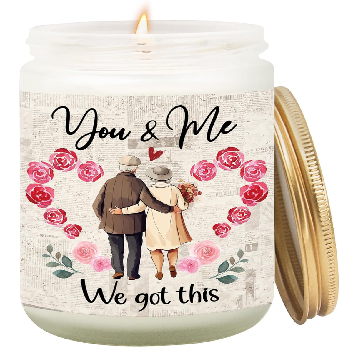 Gift For Wife From Husband Candle, Couples Gifts For Birthday Wedding Anniversary Valentines, Christmas Engagement Gift For Boyfriend Girlfriend Thanksgiving Day, Lavender Scented Candle