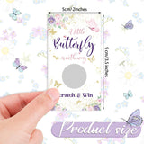 60 Pcs Butterfly Baby Shower Scratch Off Games Butterfly Raffle Cards Ticket Baby Shower Decorations Scratch Off Game Party Birthday Wedding Favors For Activity And Idea