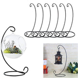 Set Of 6 Christmas Ornament Display Stands Holder Hooks Hanging Lantern Candle Glass Bauble Sphere Tree Plant Light Candle Easter Egg Ball Wedding Decoration 9'