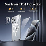 iPhone 16 Pro Max Clear Case, MagSafe, Shockproof, Screen & Camera Protection