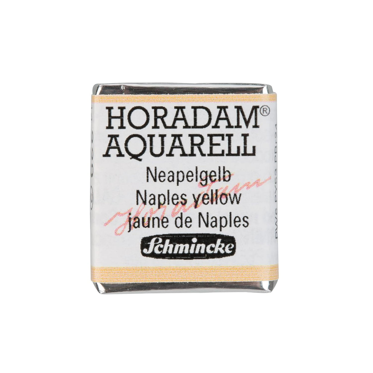 - Horadam Aquarell - Finest Artists' Watercolors, 229 Naples Yellow, 14 229 044, 1/2 Pan