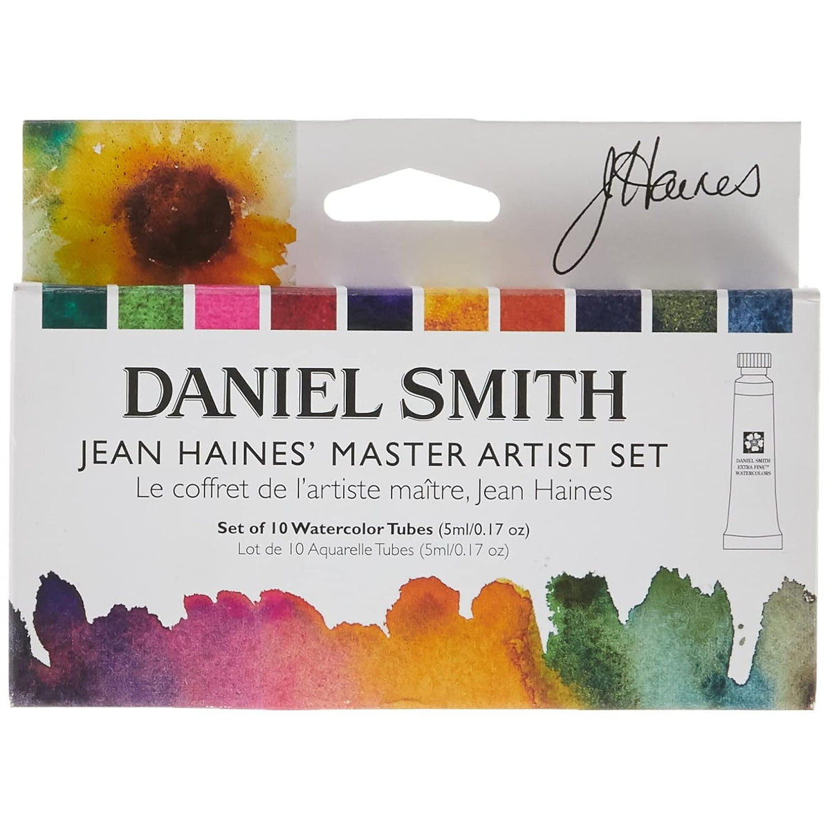 DANIEL SMITH Watercolor, 5ml tubes, Jean Haines Master Artist Set 10 Watercolor Tubes (total 10 pieces) 285610223, 0.17 Fl Oz (Pack of 10)