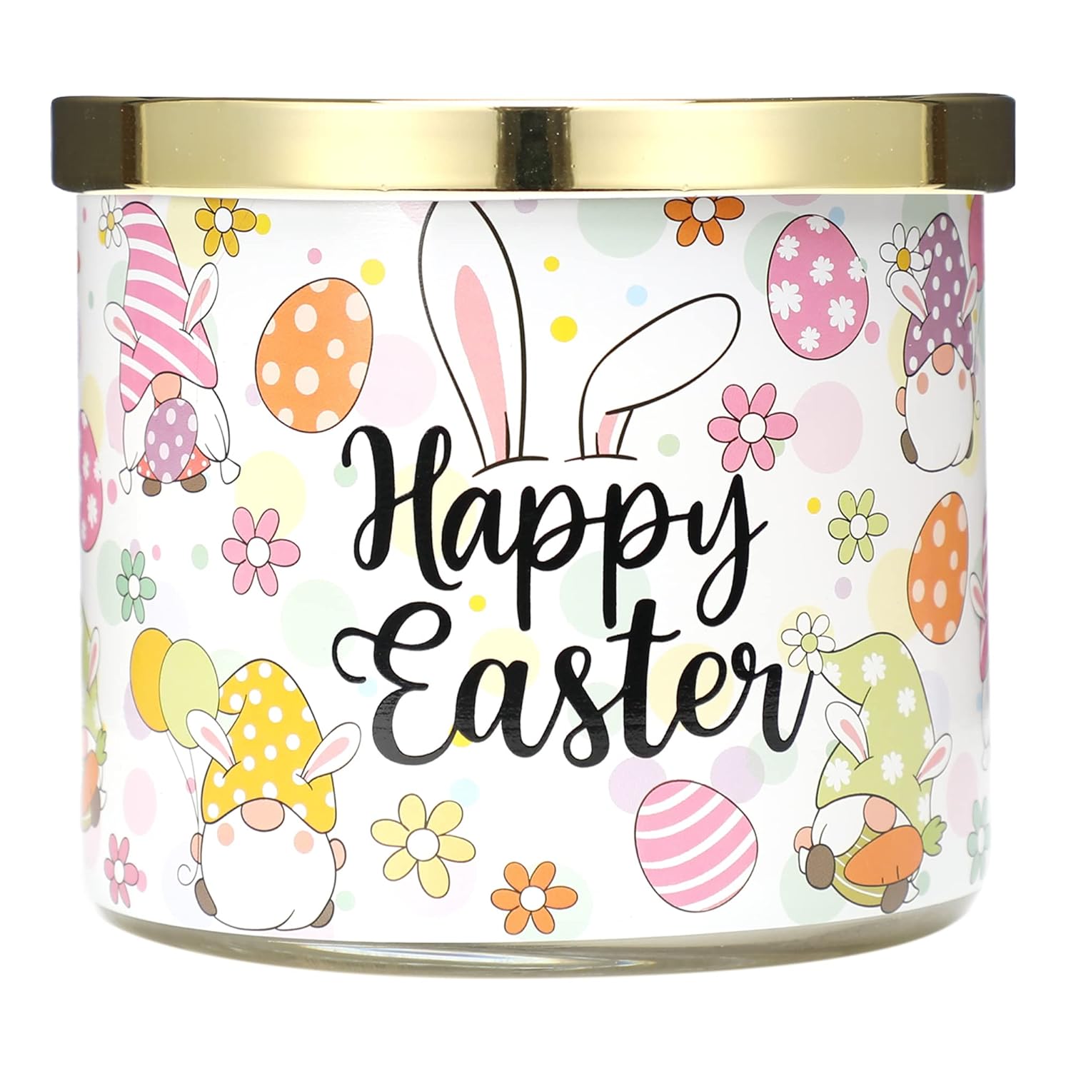 Easter Jasmine Scented Candle 3 Wick Large Jar, 14 Oz, Easter Candle Gift