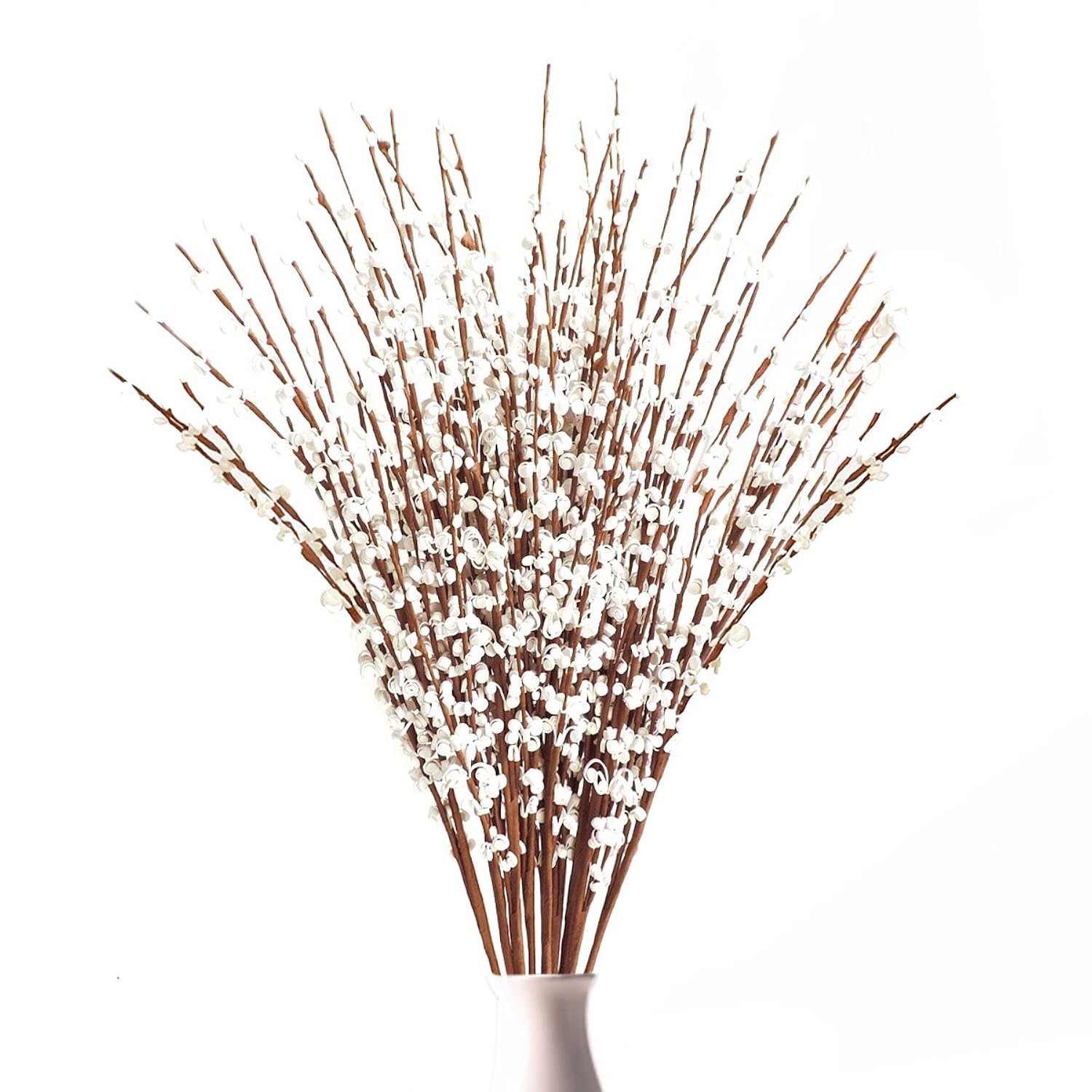 10 Pcs 29.5" Long Of Jasmine Artificial Flowers Faux Jasmine Fake Flower For Wedding Diy Floral Art Plant Home Office Party Decoration (White)