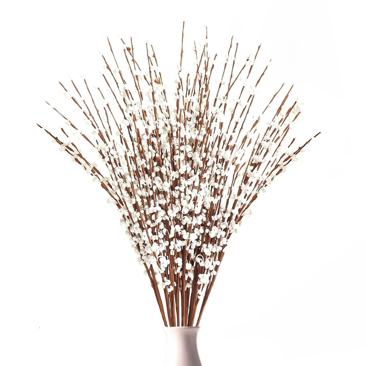 10 Pcs 29.5" Long Of Jasmine Artificial Flowers Faux Jasmine Fake Flower For Wedding Diy Floral Art Plant Home Office Party Decoration (White)