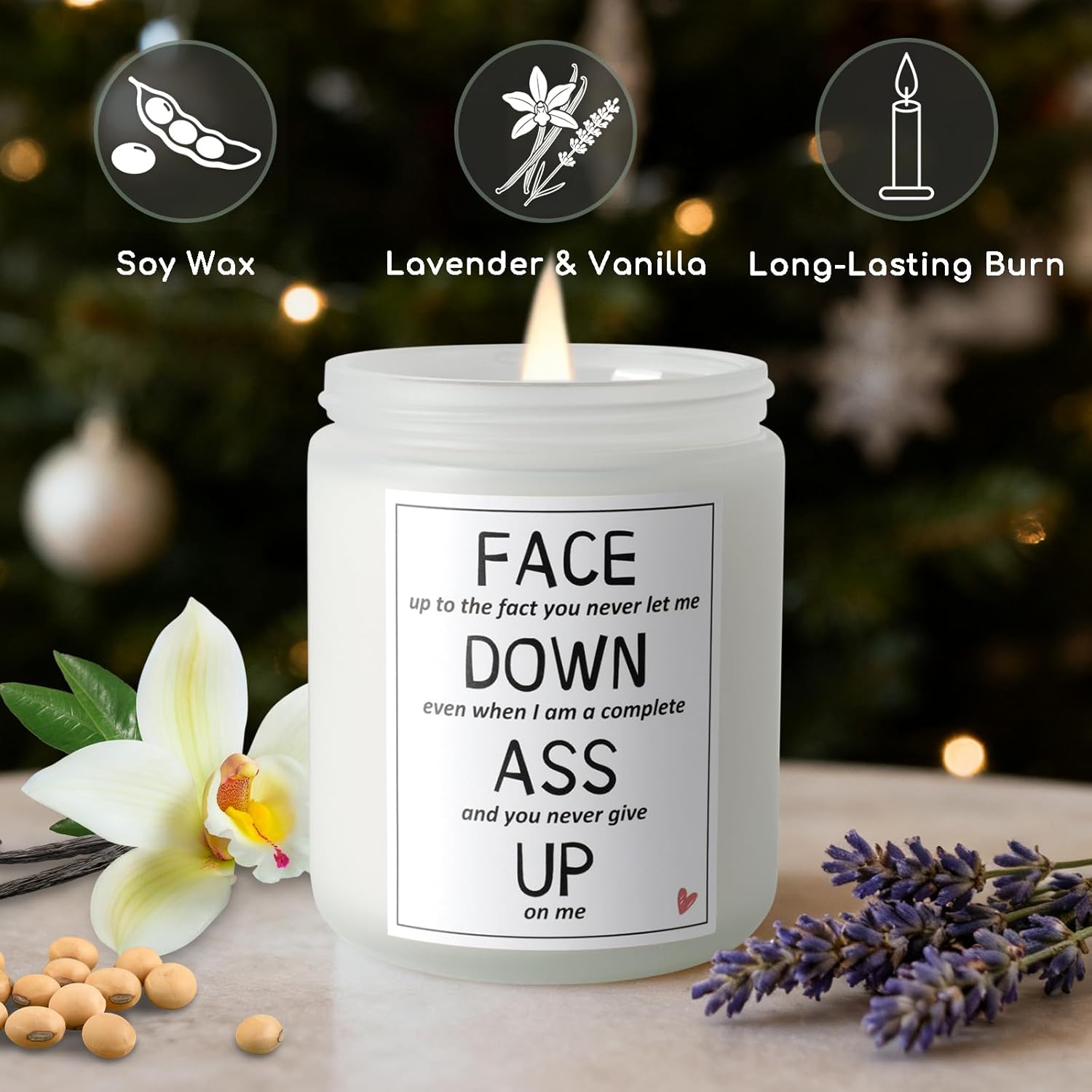 Valentines Day Gifts For Him Boyfriend Husband, Naughty Mens Valentines Day Gifts For Men, Valentine Couples Gift Ideas, Funny Romantic Anniversary Birthday Gift For Husband Boyfriend, Vanilla Candle