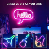 32.8FT RGB LED Neon Strip Lights App & Remote Control IP65 Waterproof Flexible Rope Lights