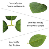 100 Pcs Artificial Flowers Green Leaf Bulk Faux Greenery Silk Fake Rose Leaves Bouquet Garland Wreath Floral Arrangement Supplie Diy Craft (6 Small-Leaf Green)
