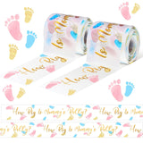 2 Rolls Baby Shower Games Tummy Measuring Tape Belly Measure Game Baby Tape Game Baby Shower Party Favors Measure Tape Game Supplies For Women, 2 Inch X 150 Feet