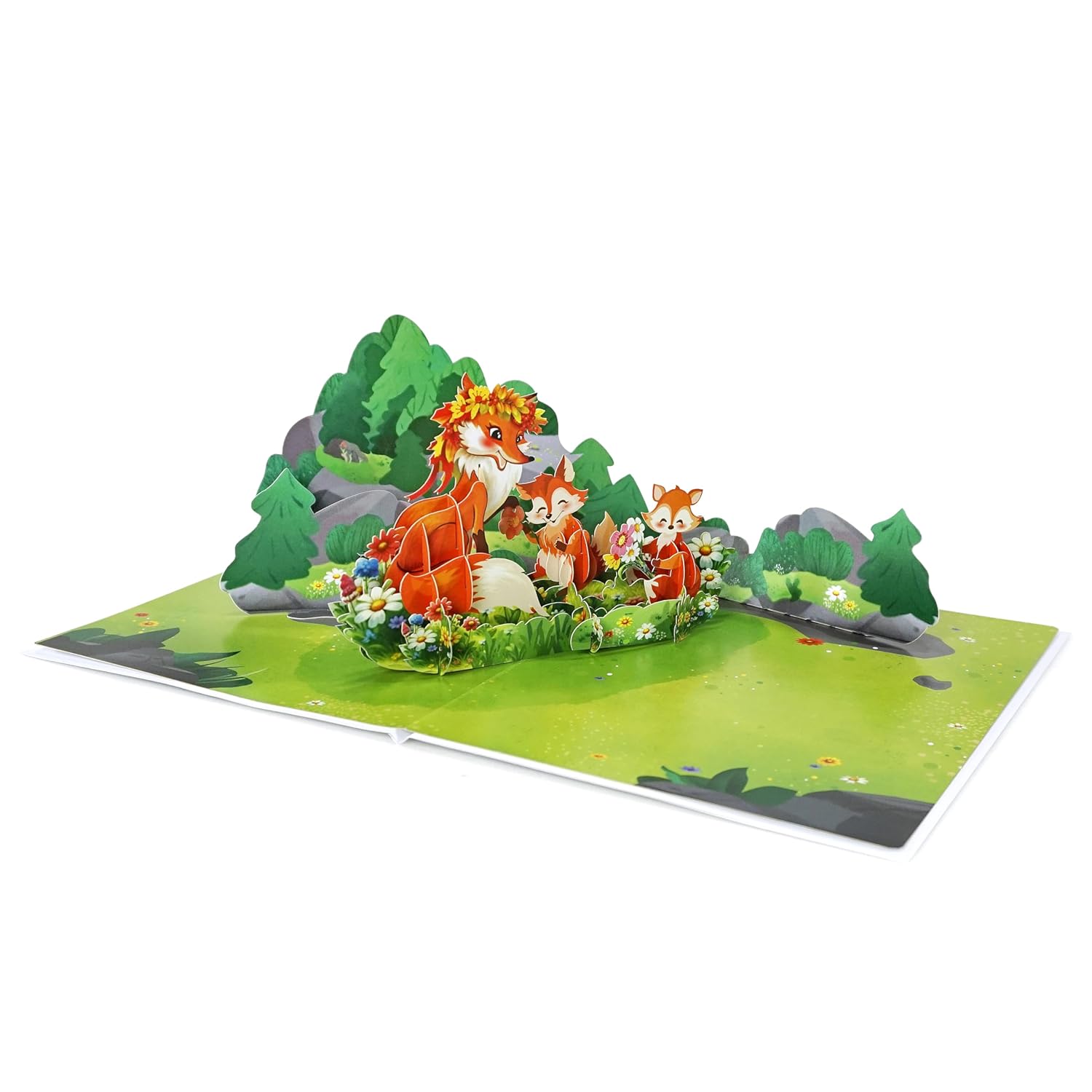 Cutpopup Fox, Mothers Day Card Pop Up, 3D Birthday Greeting Card, Mother'S Day Card For Women, Mom, Wife, Grandma, Daughter (Mothers Day Fox)