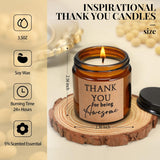 20 Pcs Thank You Candles Bulk 3.5 Oz Thank You For Being Awesome Scented Candles Employee Appreciation Gifts Inspirational Gift For Valentines Day Women Secretaries Coworkers(Tea Color)