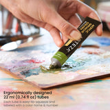 Acrylic Gouache Paint, Acrylic Paint Set Of 36 Colors, Matte Finish, 22Ml/0.74 Oz Gouache Paint Tubes
